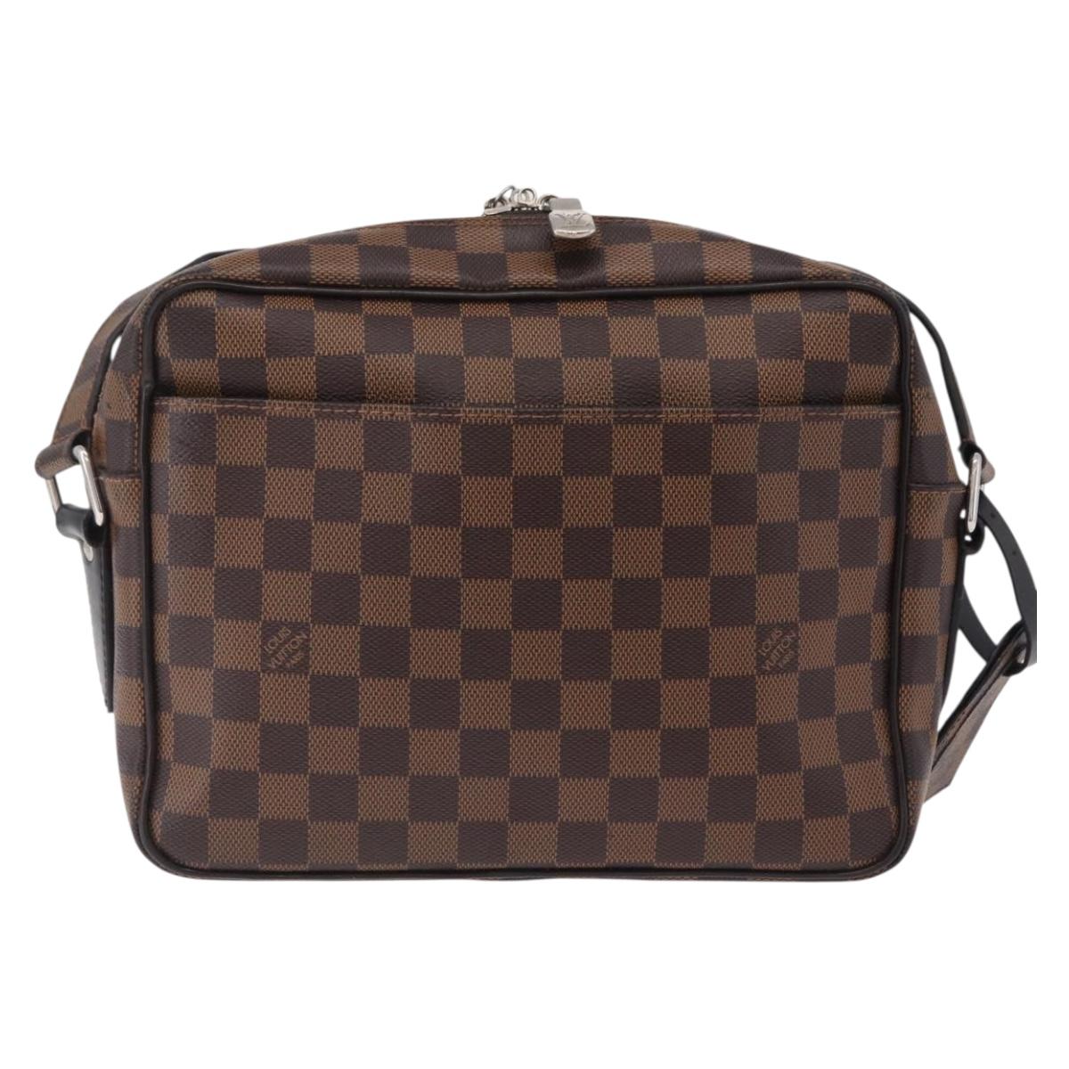 LOUIS VUITTON Damier Ebene Chapman Brothers Nile PM Bag N42704 LV Auth 209703A