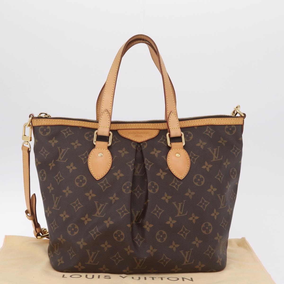 LOUIS VUITTON Monogram Palermo PM Tote Bag M40145 LV Auth 209707V