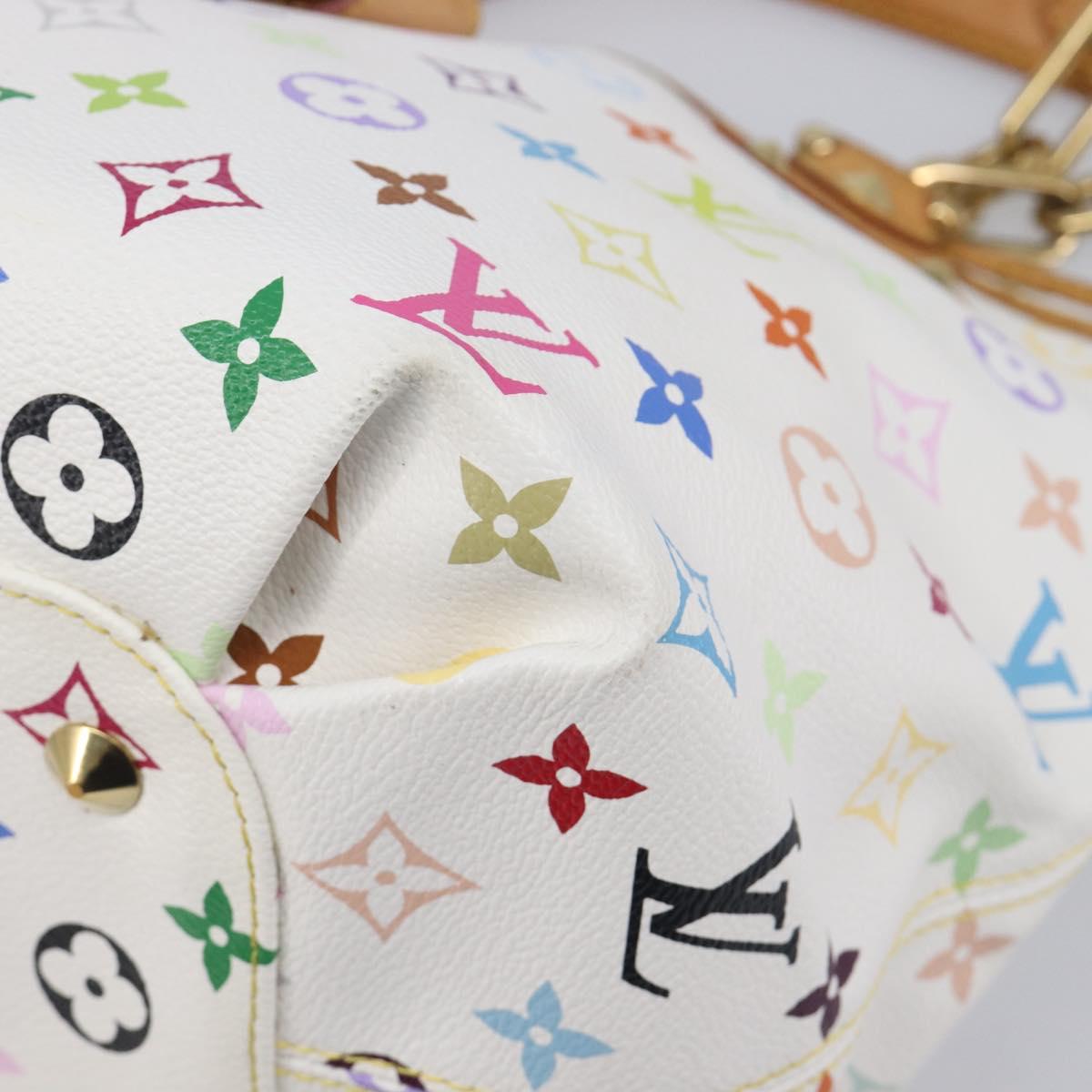 LOUIS VUITTON Monogram Multicolor Annie GM Tote Bag White M40303 LV Auth 209711V