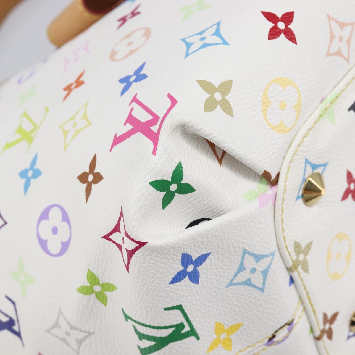 LOUIS VUITTON Monogram Multicolor Annie GM Tote Bag White M40303 LV Auth 209711V