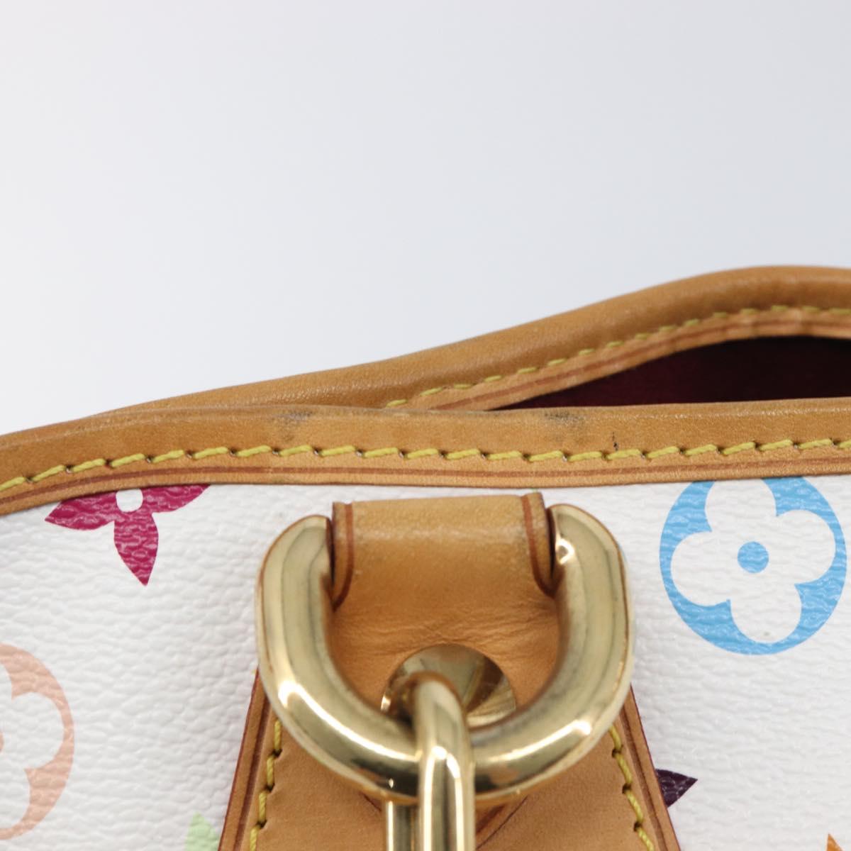 LOUIS VUITTON Monogram Multicolor Annie GM Tote Bag White M40303 LV Auth 209711V