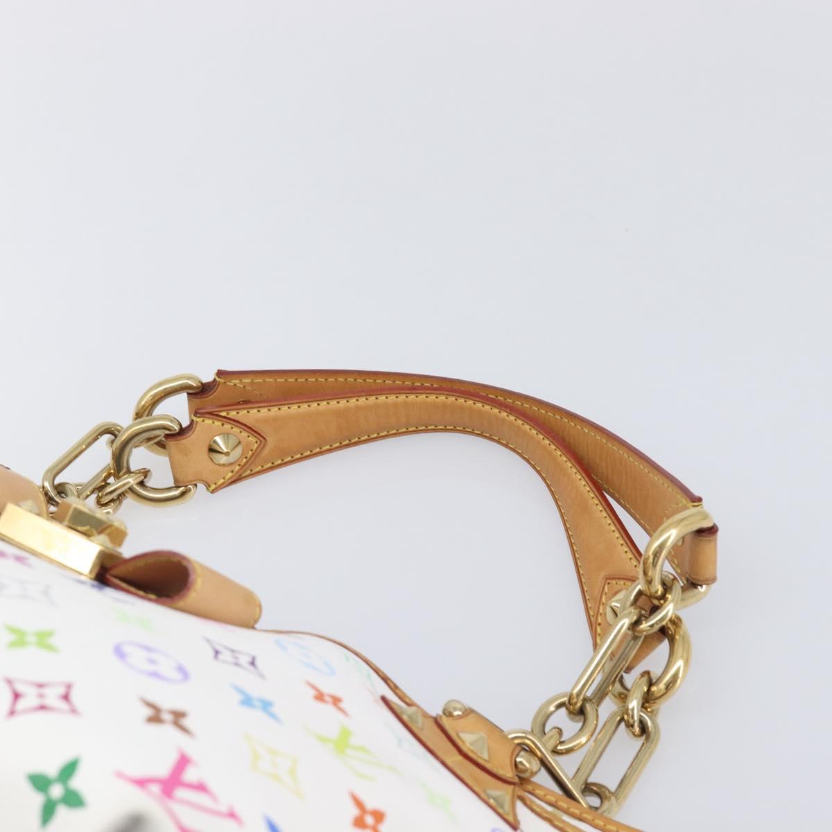 LOUIS VUITTON Monogram Multicolor Annie GM Tote Bag White M40303 LV Auth 209711V