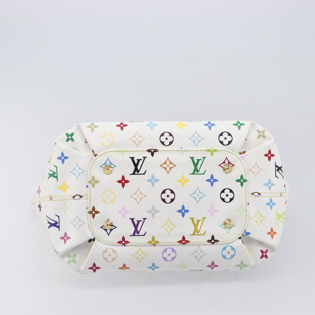 LOUIS VUITTON Monogram Multicolor Annie GM Tote Bag White M40303 LV Auth 209711V