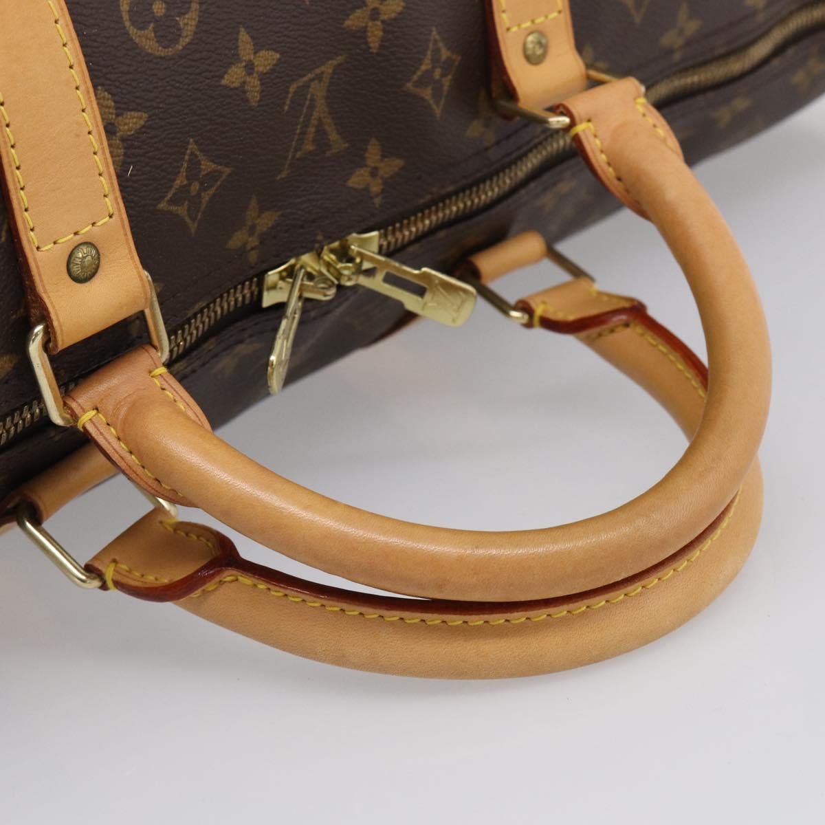 LOUIS VUITTON Monogram Keepall Bandouliere 60 Boston Bag M41412 LV Auth 209721V