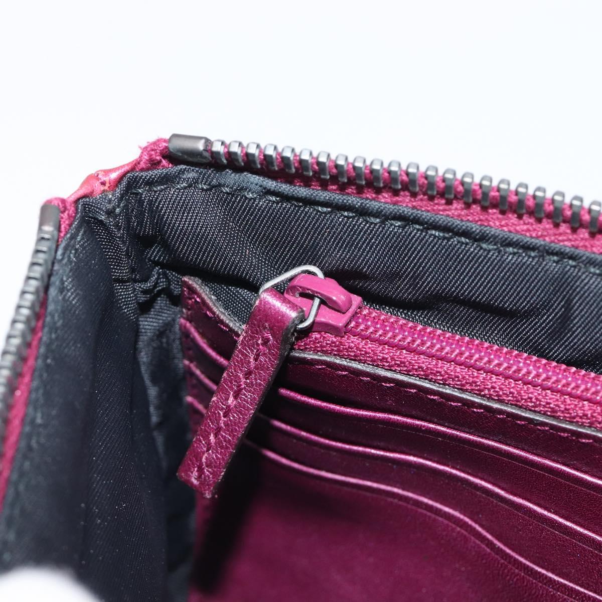 GUCCI Chain Clutch Bag Leather Pink Silver 229397 Auth 209726A