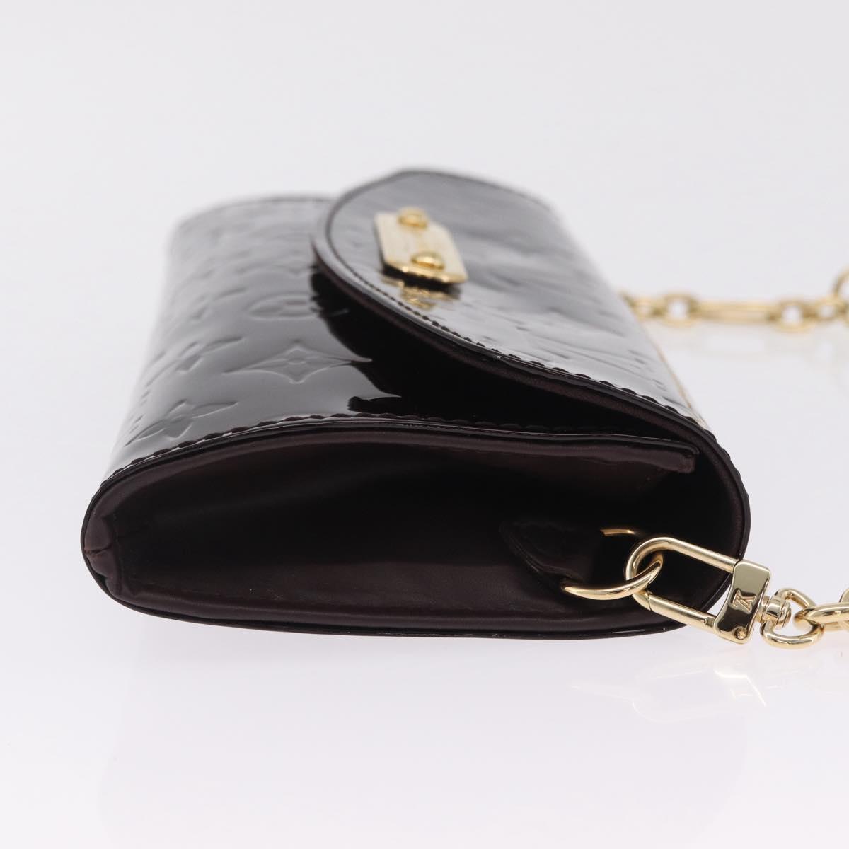 LOUIS VUITTON Monogram Vernis Sunset Bluebird Bag Amarante M93542 Auth 209737V