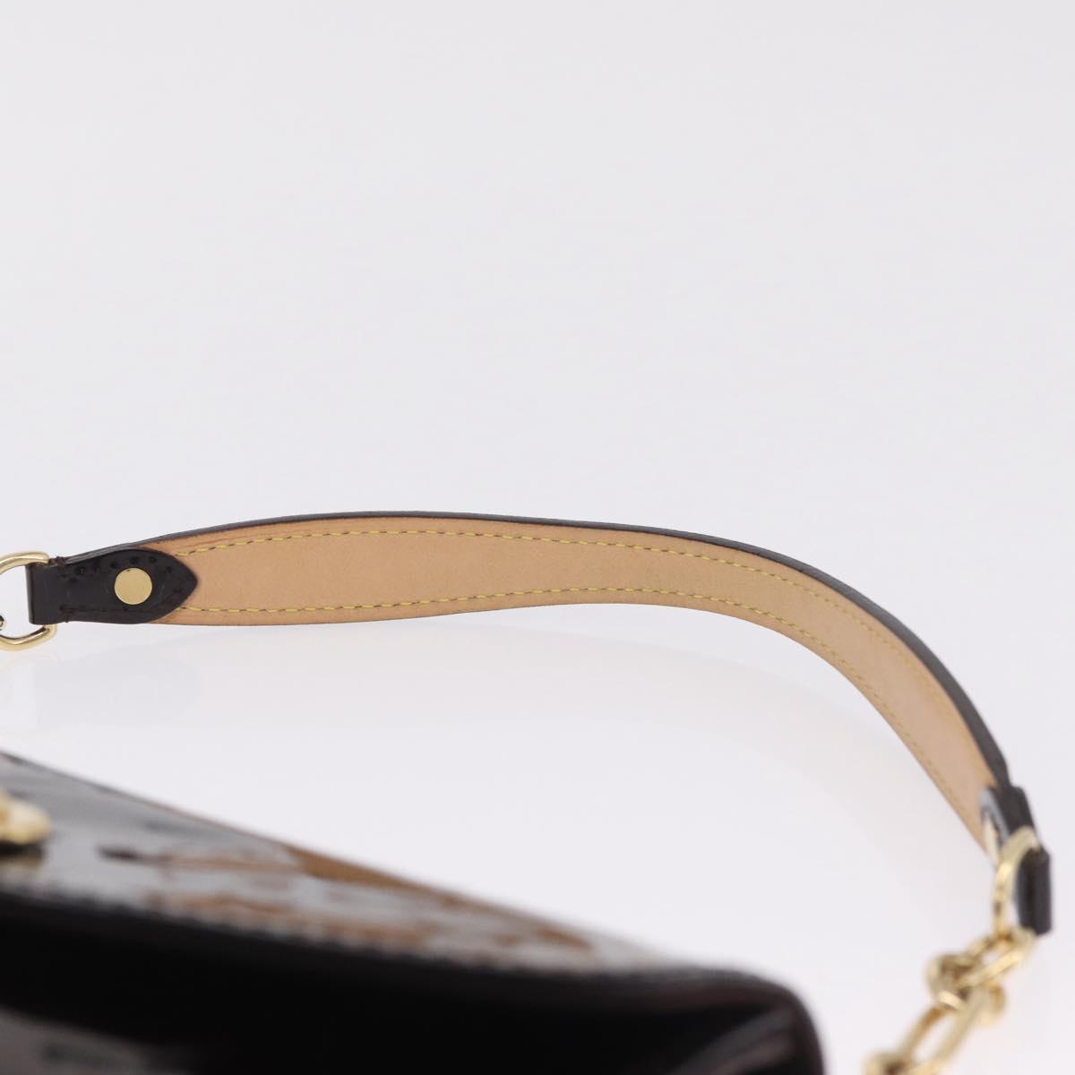 LOUIS VUITTON Monogram Vernis Sunset Bluebird Bag Amarante M93542 Auth 209737V