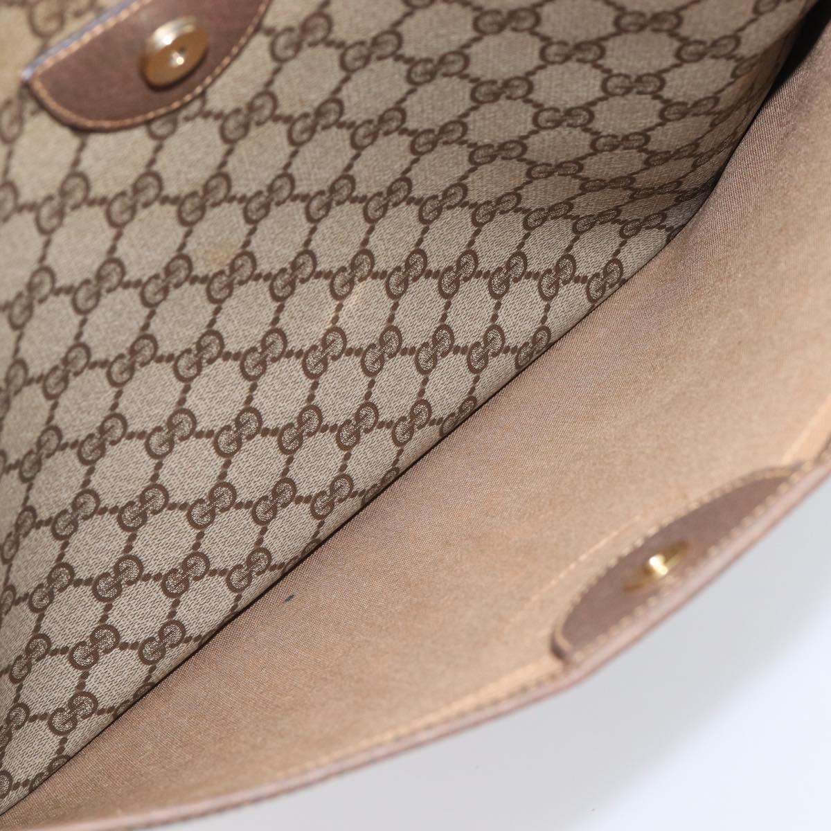 GUCCI GG Supreme Web Sherry Line Tote Bag PVC Beige 002 983 0163 Auth 209738