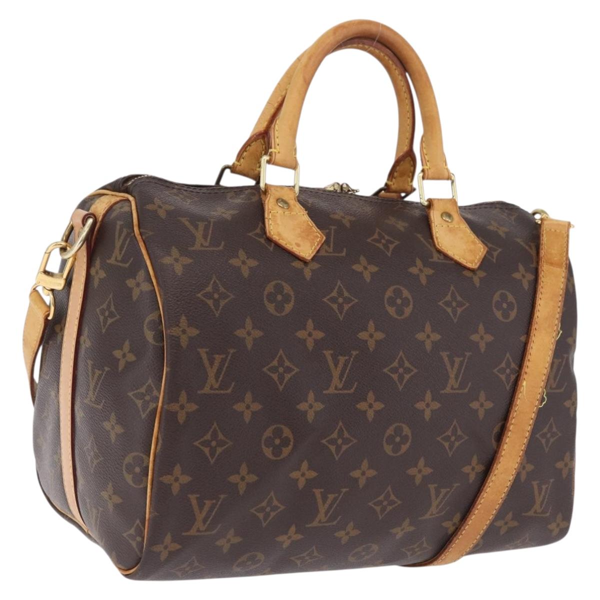 LOUIS VUITTON Monogram Speedy Bandouliere 30 Hand Bag M40391 LV Auth 209741A