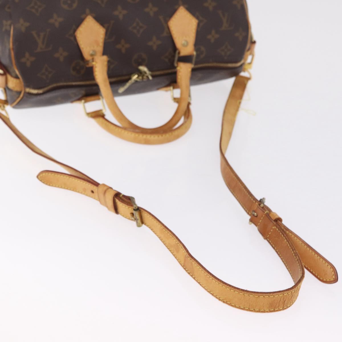 LOUIS VUITTON Monogram Speedy Bandouliere 30 Hand Bag M40391 LV Auth 209741A