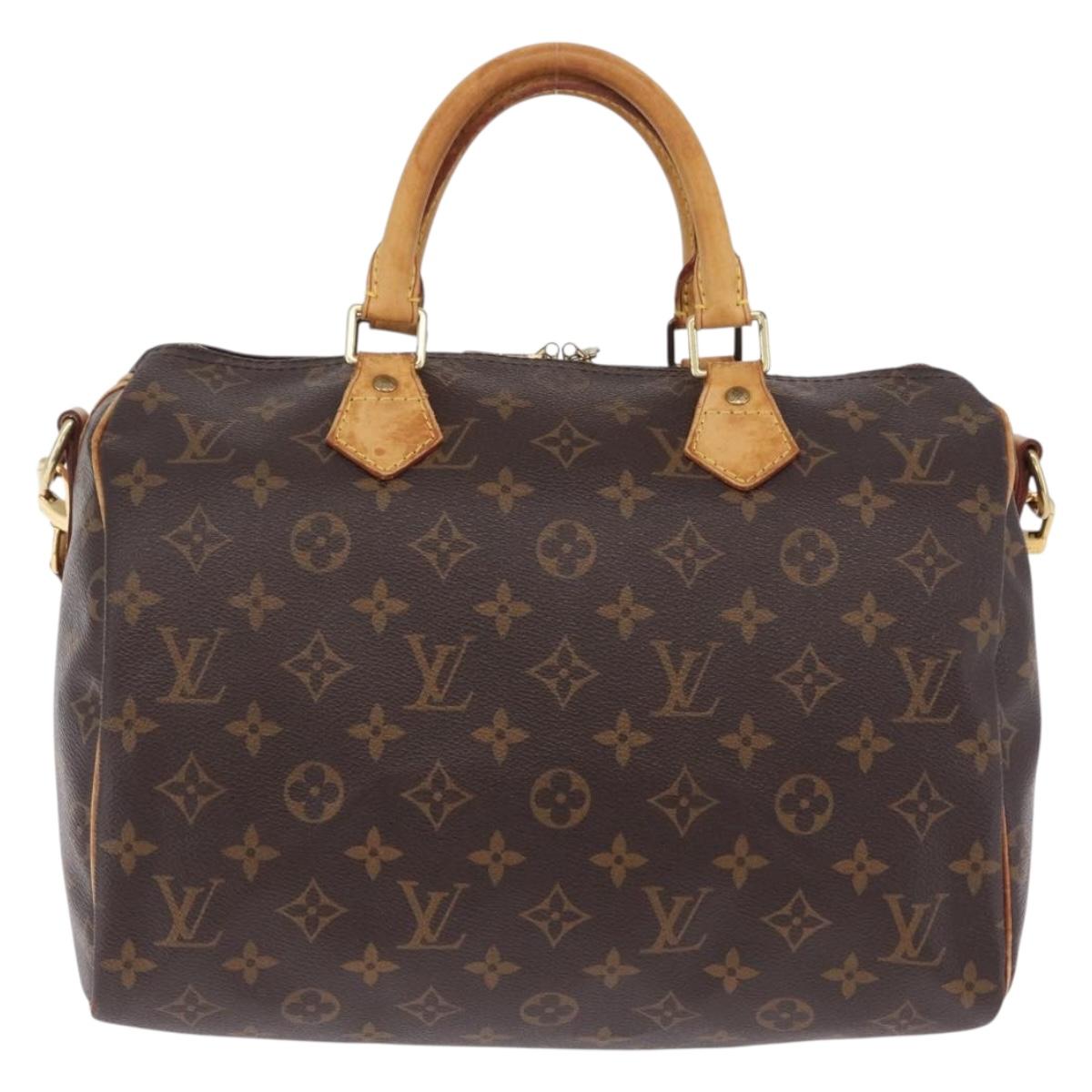 LOUIS VUITTON Monogram Speedy Bandouliere 30 Hand Bag M40391 LV Auth 209741A