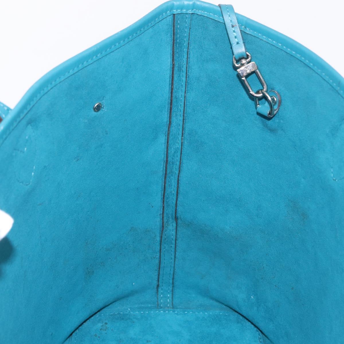 LOUIS VUITTON Epi Neverfull MM Tote Bag cyan M40930 LV Auth 209742V