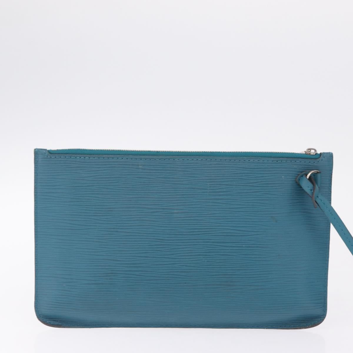 LOUIS VUITTON Epi Neverfull MM Tote Bag cyan M40930 LV Auth 209742V