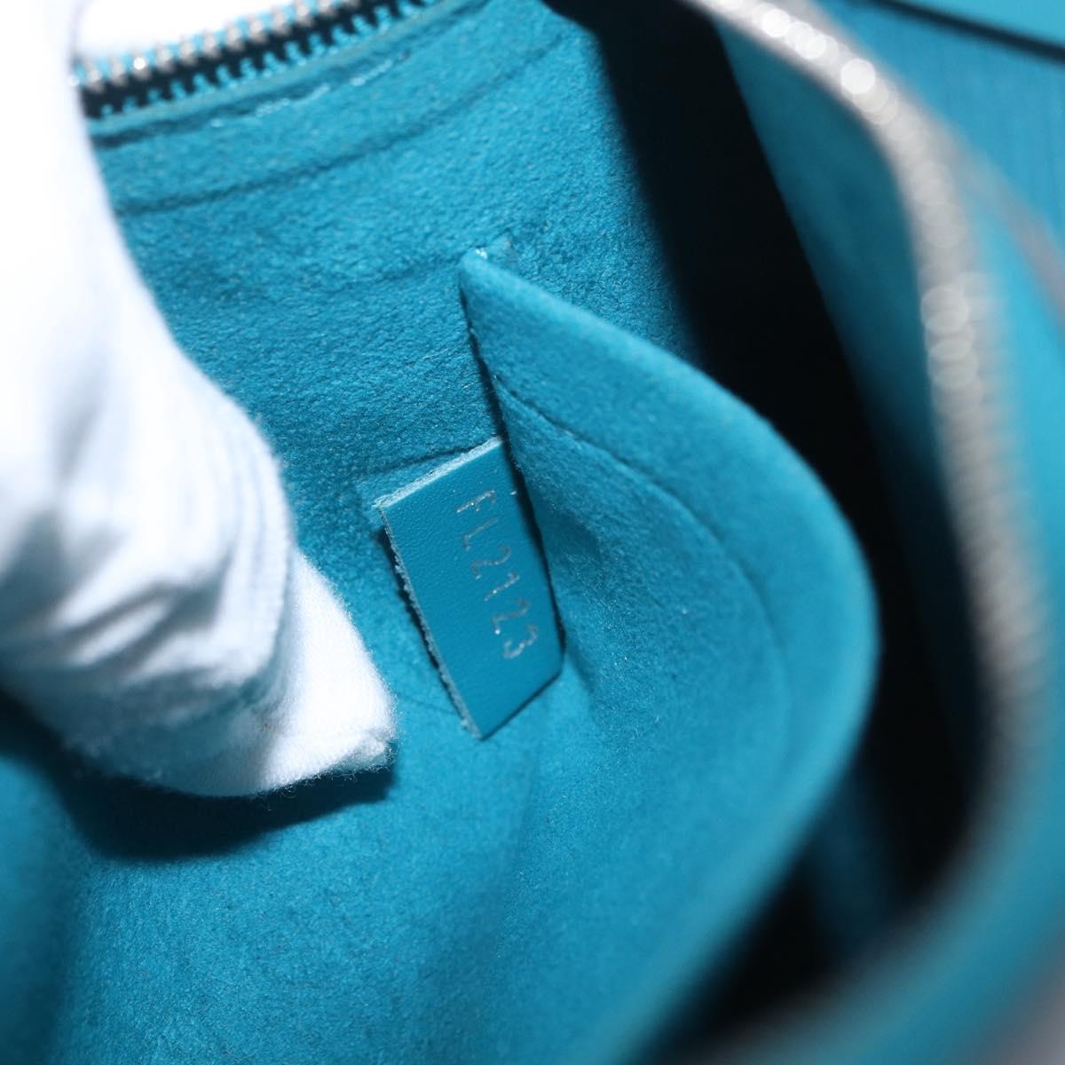 LOUIS VUITTON Epi Neverfull MM Tote Bag cyan M40930 LV Auth 209742V