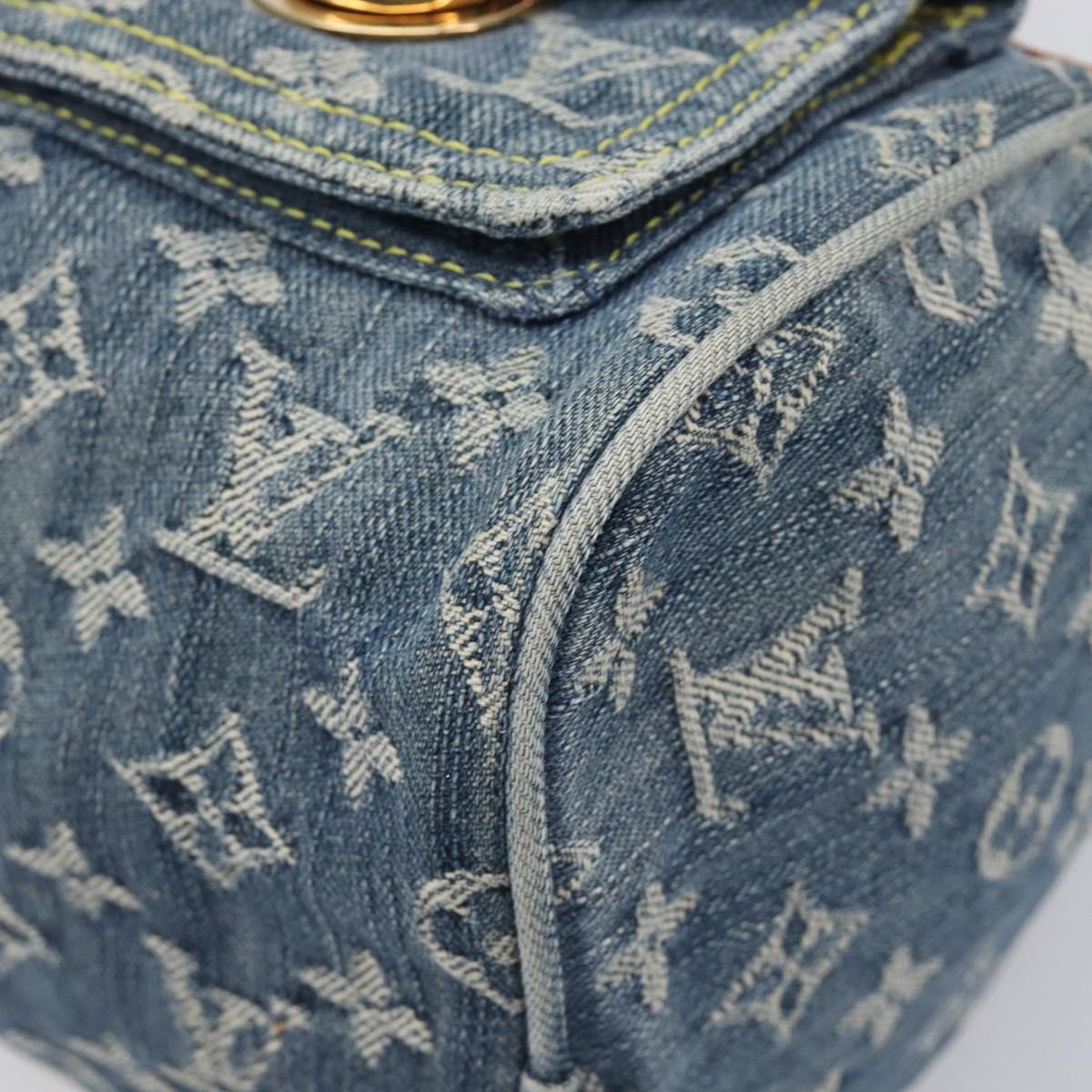 LOUIS VUITTON Monogram Denim Neo Speedy Hand Bag Blue M95019 LV Auth 209750A
