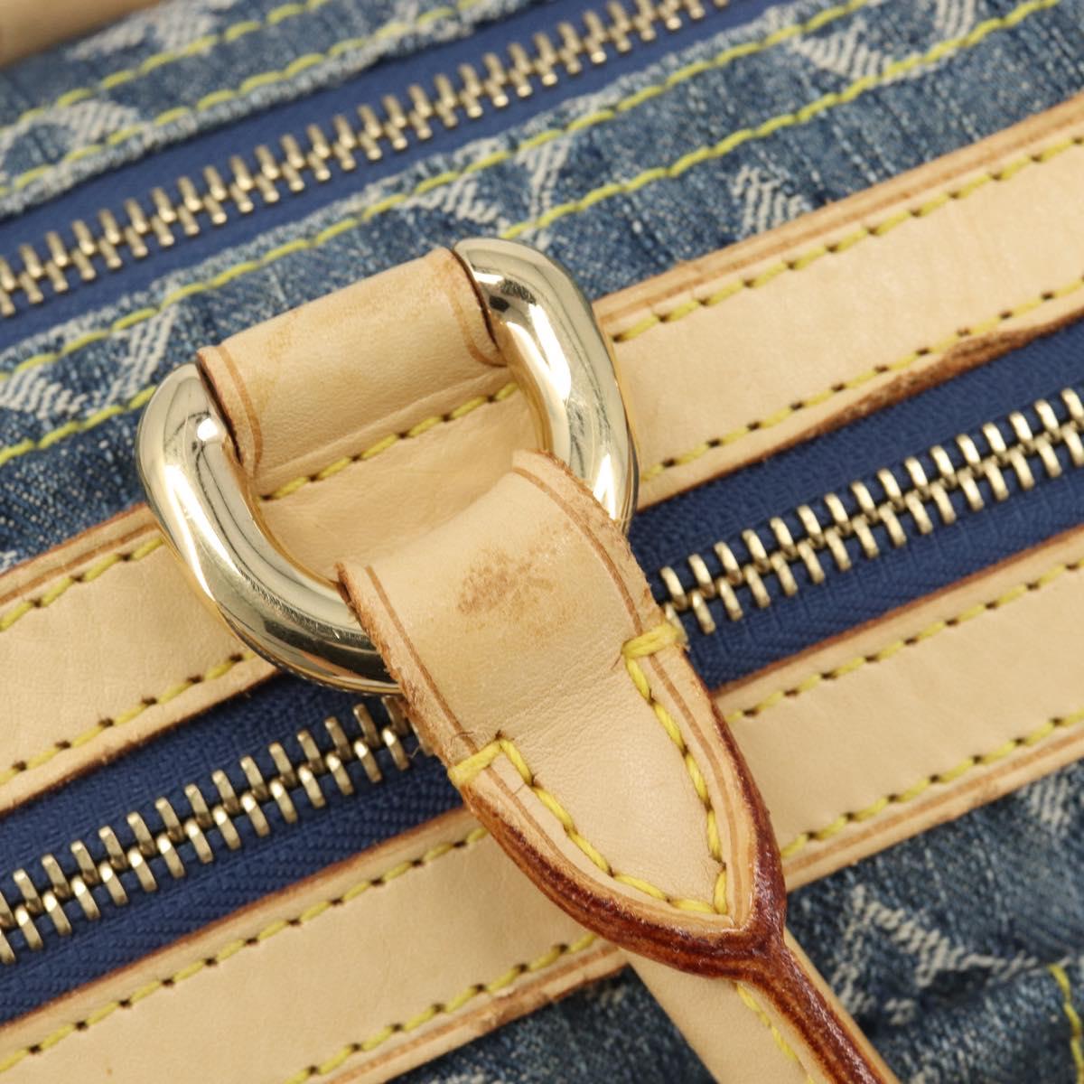 LOUIS VUITTON Monogram Denim Neo Speedy Hand Bag Blue M95019 LV Auth 209750A