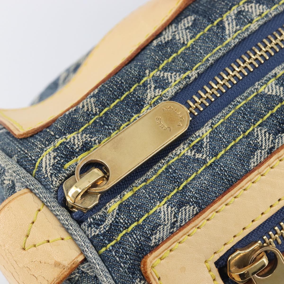 LOUIS VUITTON Monogram Denim Neo Speedy Hand Bag Blue M95019 LV Auth 209750A