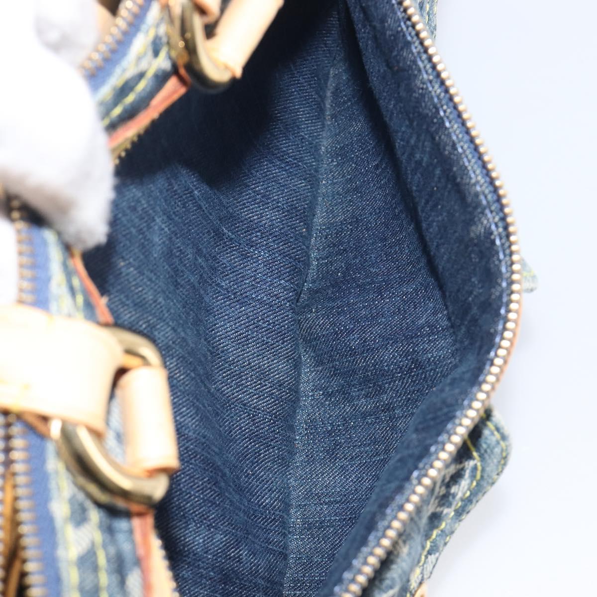 LOUIS VUITTON Monogram Denim Neo Speedy Hand Bag Blue M95019 LV Auth 209750A