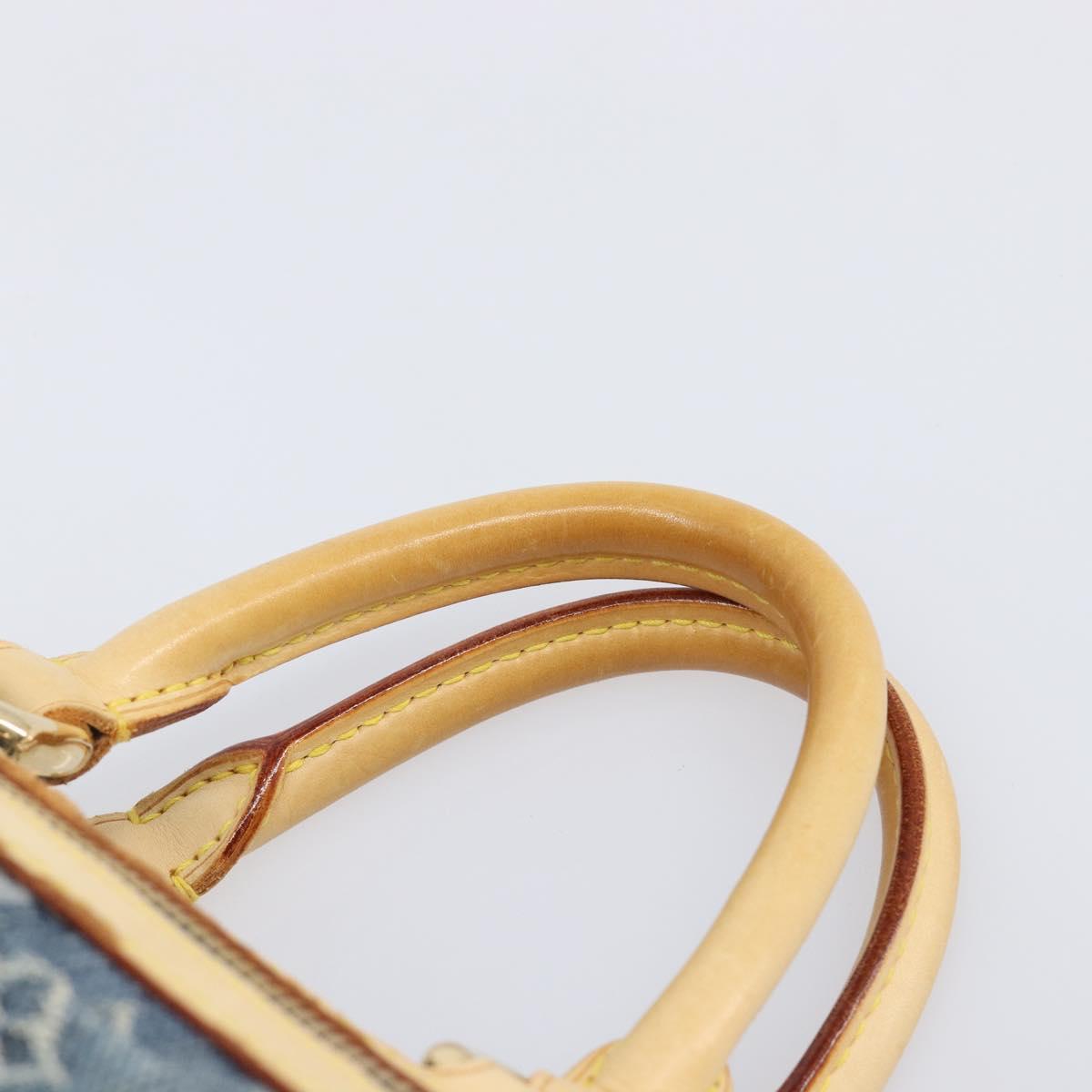 LOUIS VUITTON Monogram Denim Neo Speedy Hand Bag Blue M95019 LV Auth 209750A