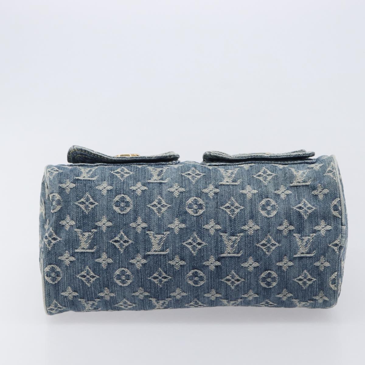 LOUIS VUITTON Monogram Denim Neo Speedy Hand Bag Blue M95019 LV Auth 209750A