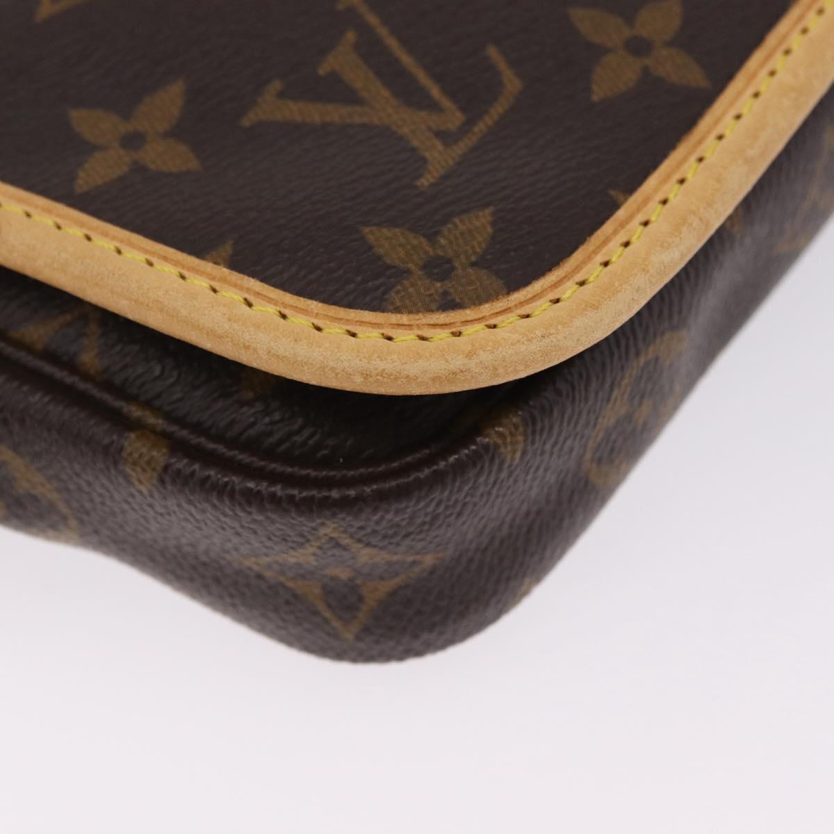 LOUIS VUITTON Monogram Bum Bag Bosphore Shoulder Bag M40108 LV Auth 209751A