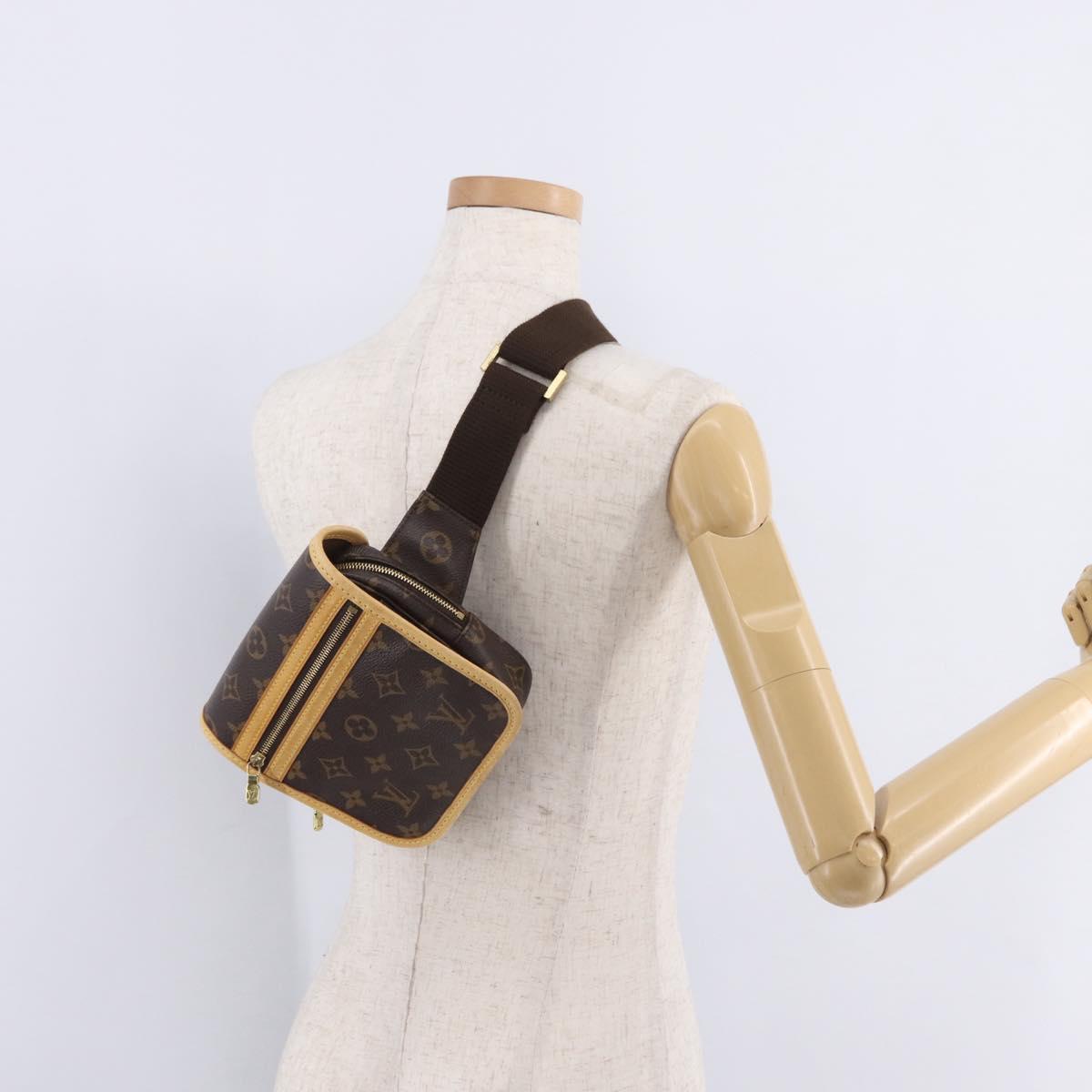 LOUIS VUITTON Monogram Bum Bag Bosphore Shoulder Bag M40108 LV Auth 209751A