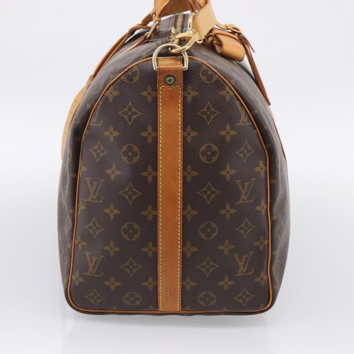 LOUIS VUITTON Monogram Keepall Bandouliere 50 Boston Bag M41416 LV Auth 209760A