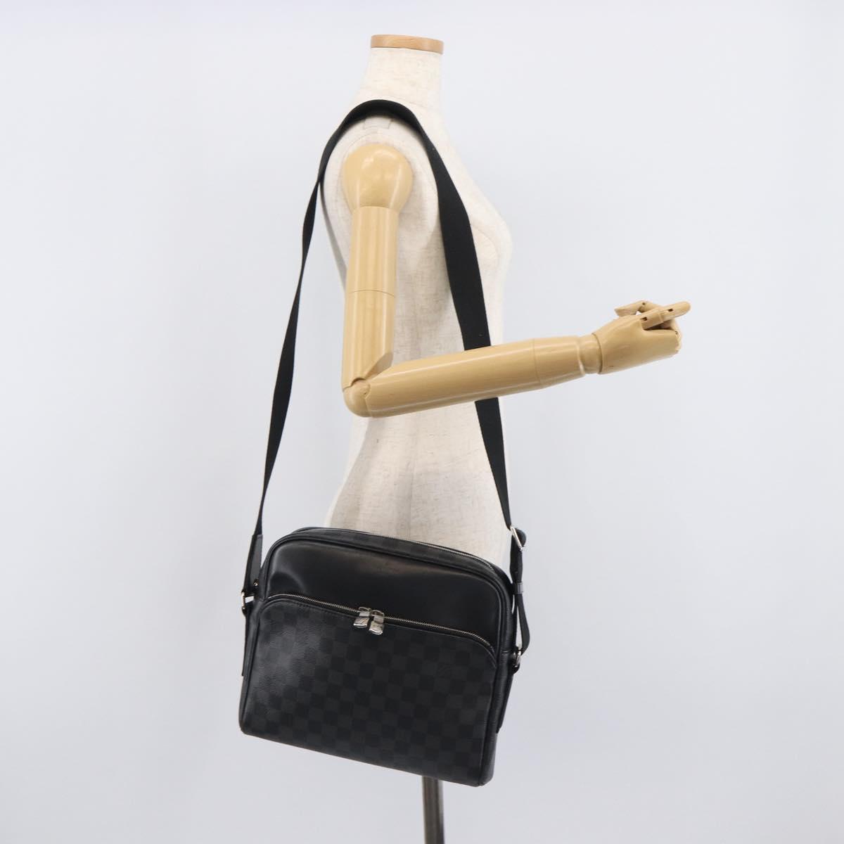LOUIS VUITTON Damier Grafitte Dayton PM Shoulder Bag N41408 LV Auth 209766V