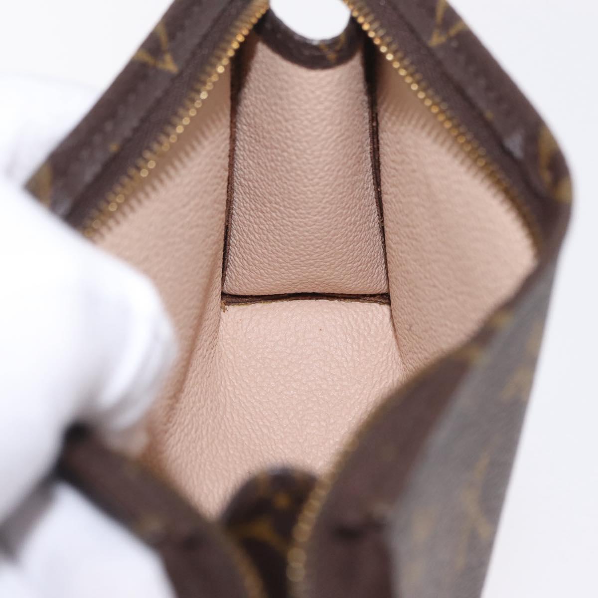 LOUIS VUITTON Monogram Poche Toilette 15 Pouch M47546 LV Auth 209772A
