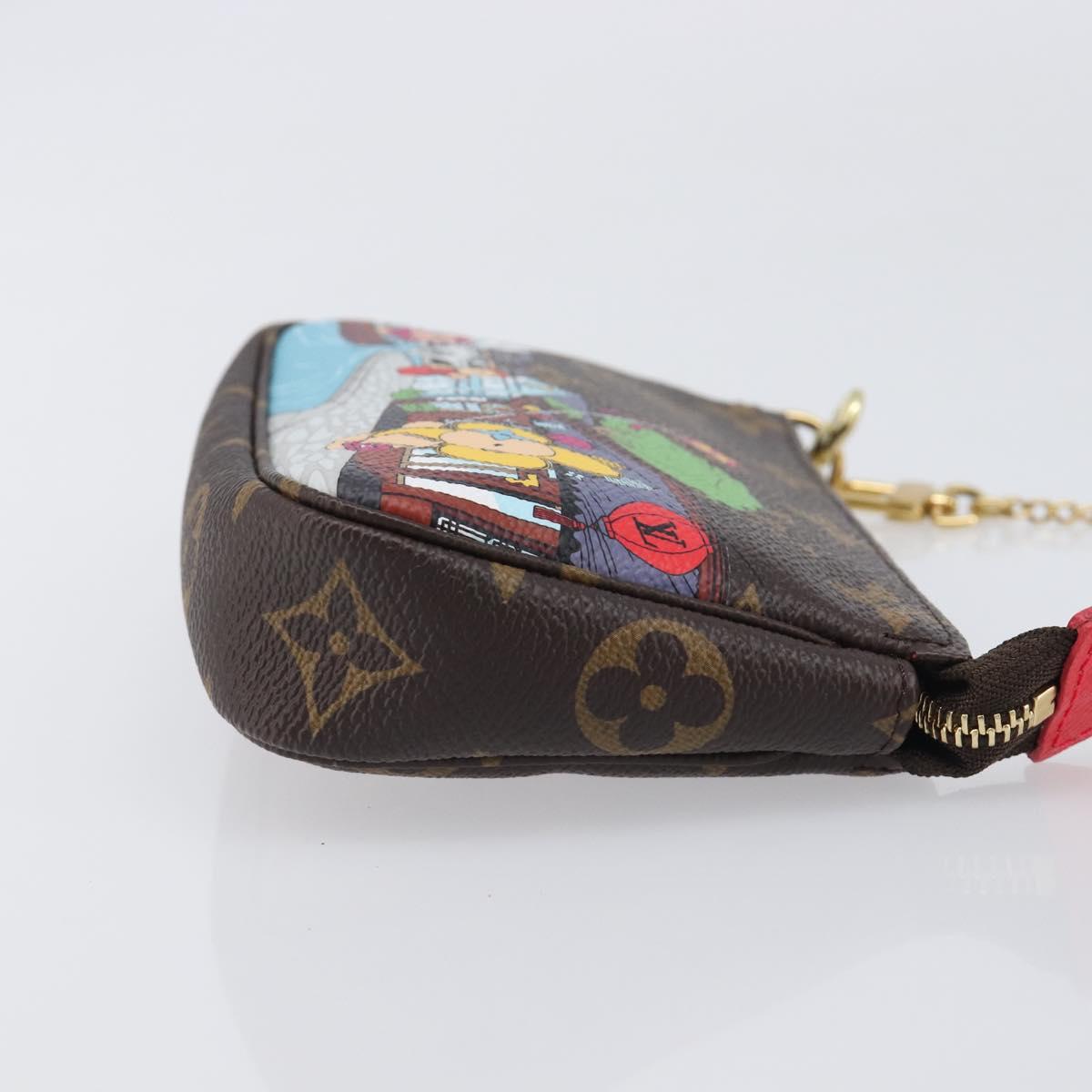 LOUIS VUITTON Monogram Vivienne Mini Pochette Accessoires Pouch LV Auth 209773M