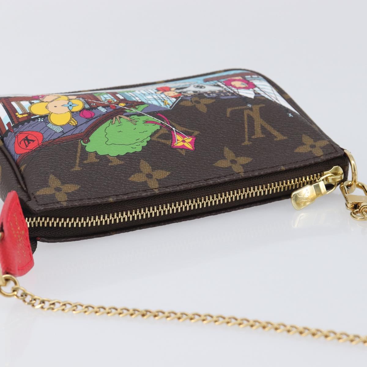 LOUIS VUITTON Monogram Vivienne Mini Pochette Accessoires Pouch LV Auth 209773M