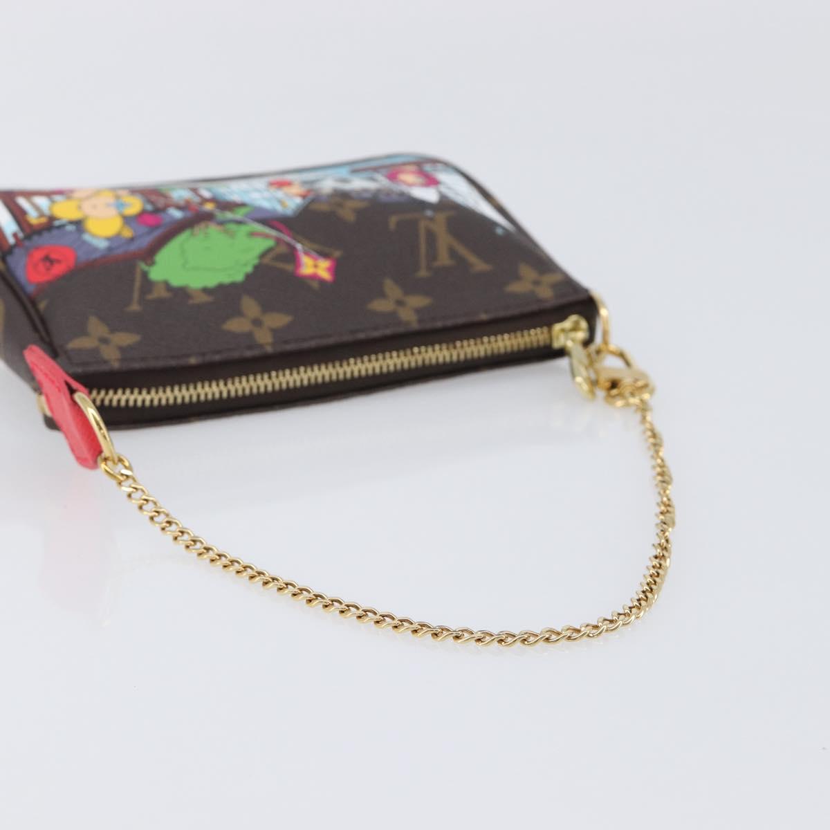 LOUIS VUITTON Monogram Vivienne Mini Pochette Accessoires Pouch LV Auth 209773M