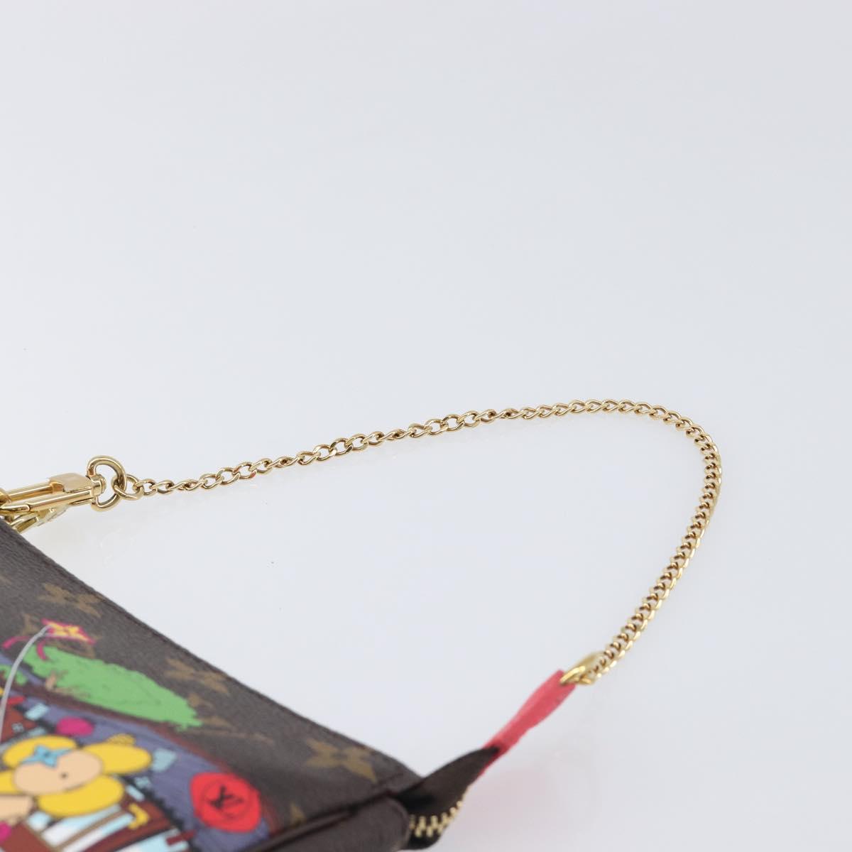 LOUIS VUITTON Monogram Vivienne Mini Pochette Accessoires Pouch LV Auth 209773M
