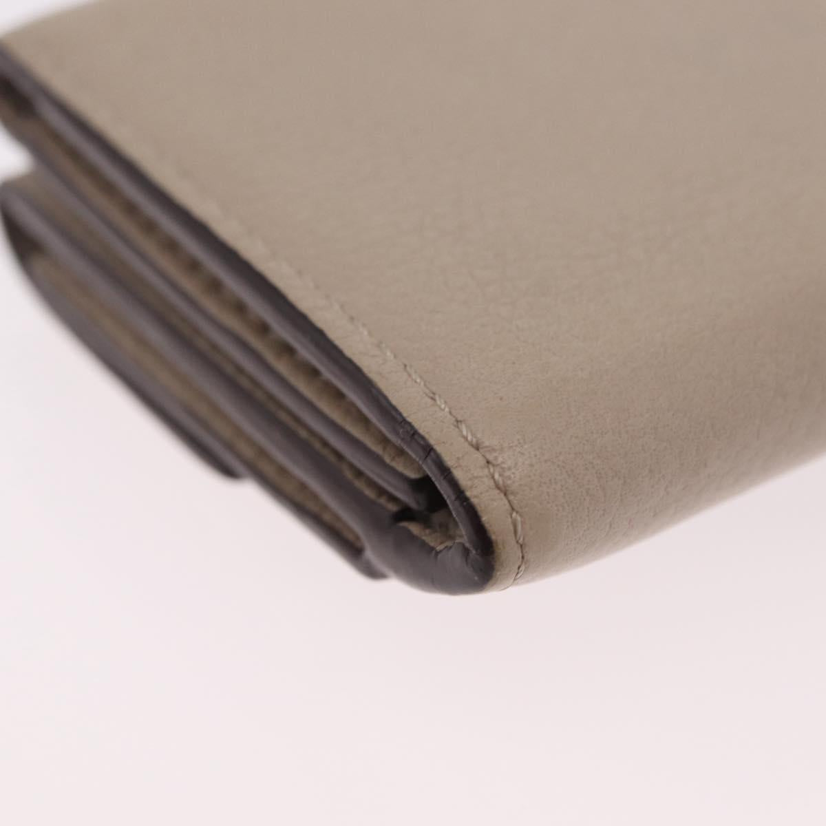 LOUIS VUITTON Portefeuille Rock Mini Trifold Wallet Leather Beige Auth 209777A