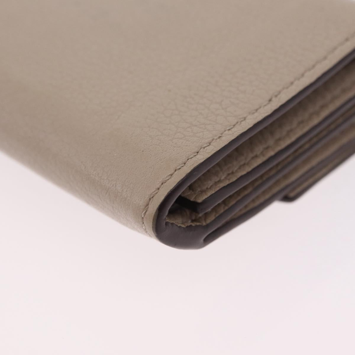 LOUIS VUITTON Portefeuille Rock Mini Trifold Wallet Leather Beige Auth 209777A
