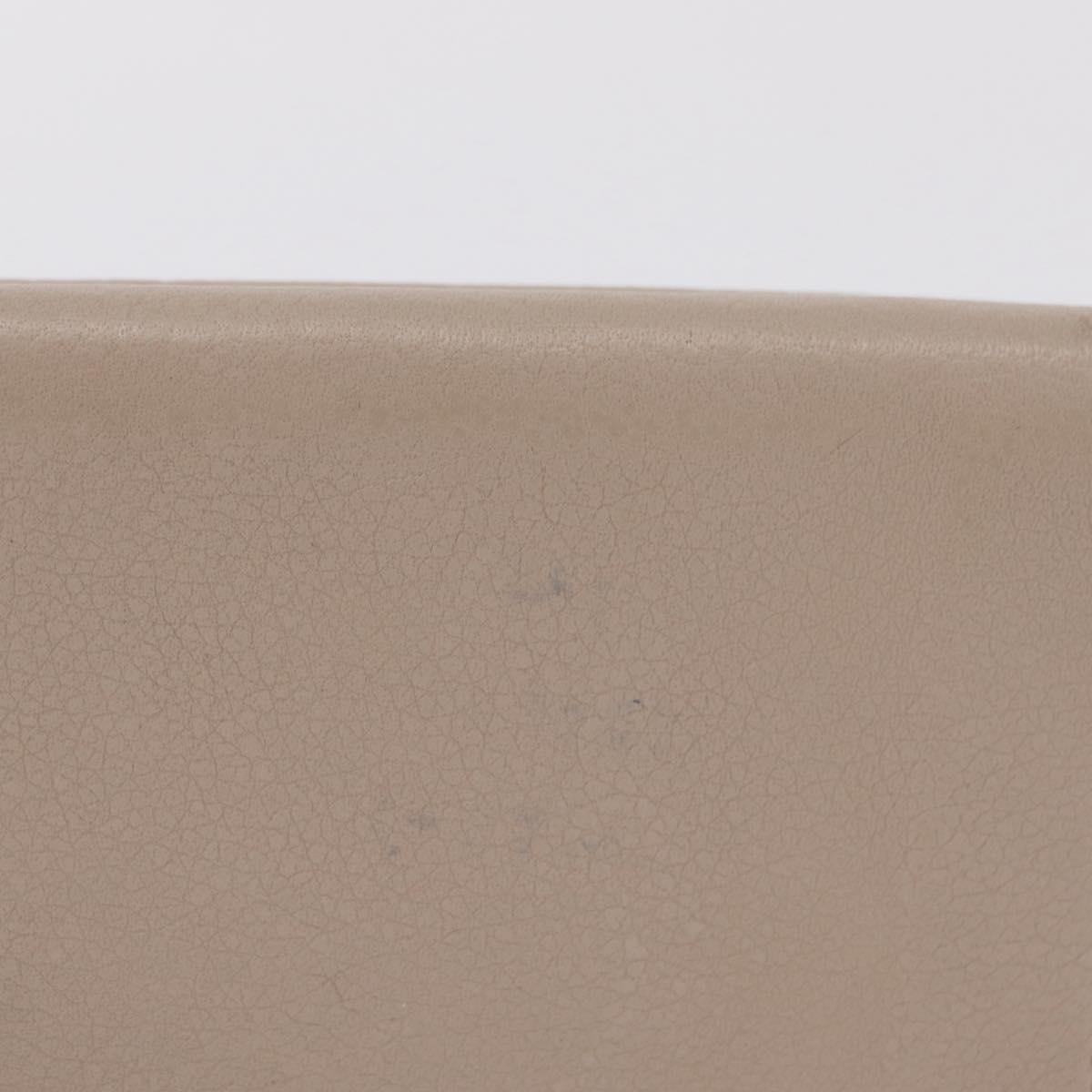 LOUIS VUITTON Portefeuille Rock Mini Trifold Wallet Leather Beige Auth 209777A