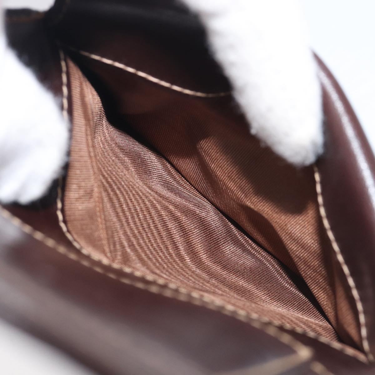 FENDI Zucca Canvas Wallet Brown Auth 209784A