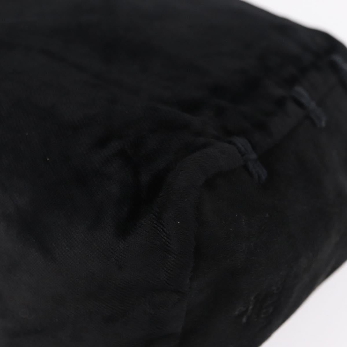 PRADA Hand Bag Velor Black Auth 209800A
