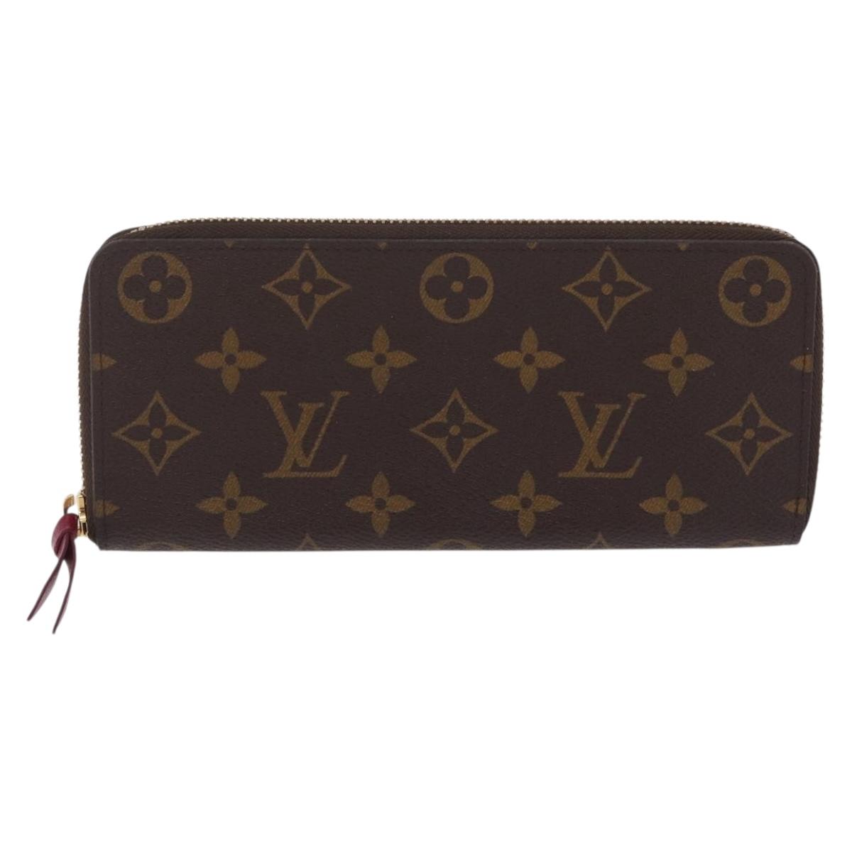 LOUIS VUITTON Monogram Portefeuille Clemence Long Wallet M60742 LV Auth 209811V