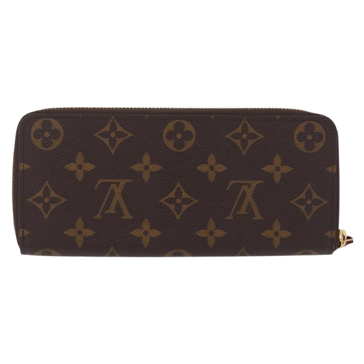 LOUIS VUITTON Monogram Portefeuille Clemence Long Wallet M60742 LV Auth 209811V
