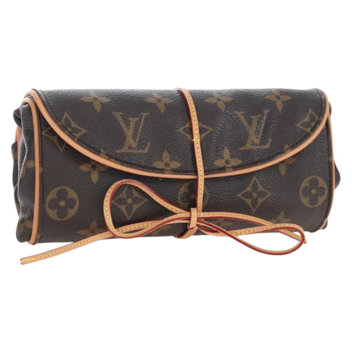 LOUIS VUITTON Monogram Trousse Bijoux Pliable Accessory Case M47837 Auth 209814V