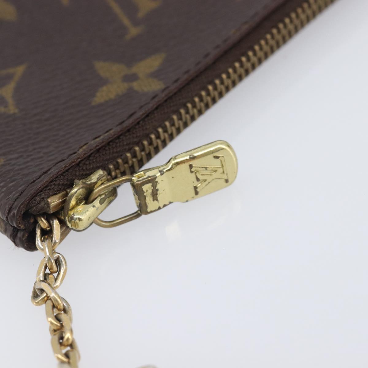 LOUIS VUITTON Monogram Pochette Cles Coin Purse M60033 LV Auth 209847