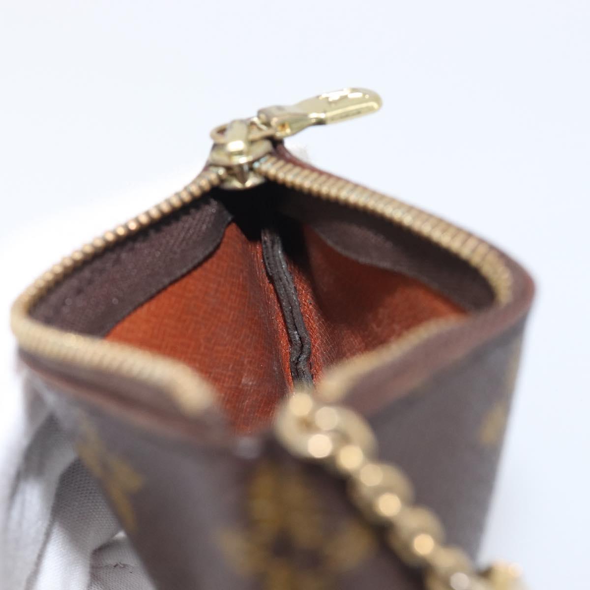 LOUIS VUITTON Monogram Pochette Cles Coin Purse M60033 LV Auth 209847