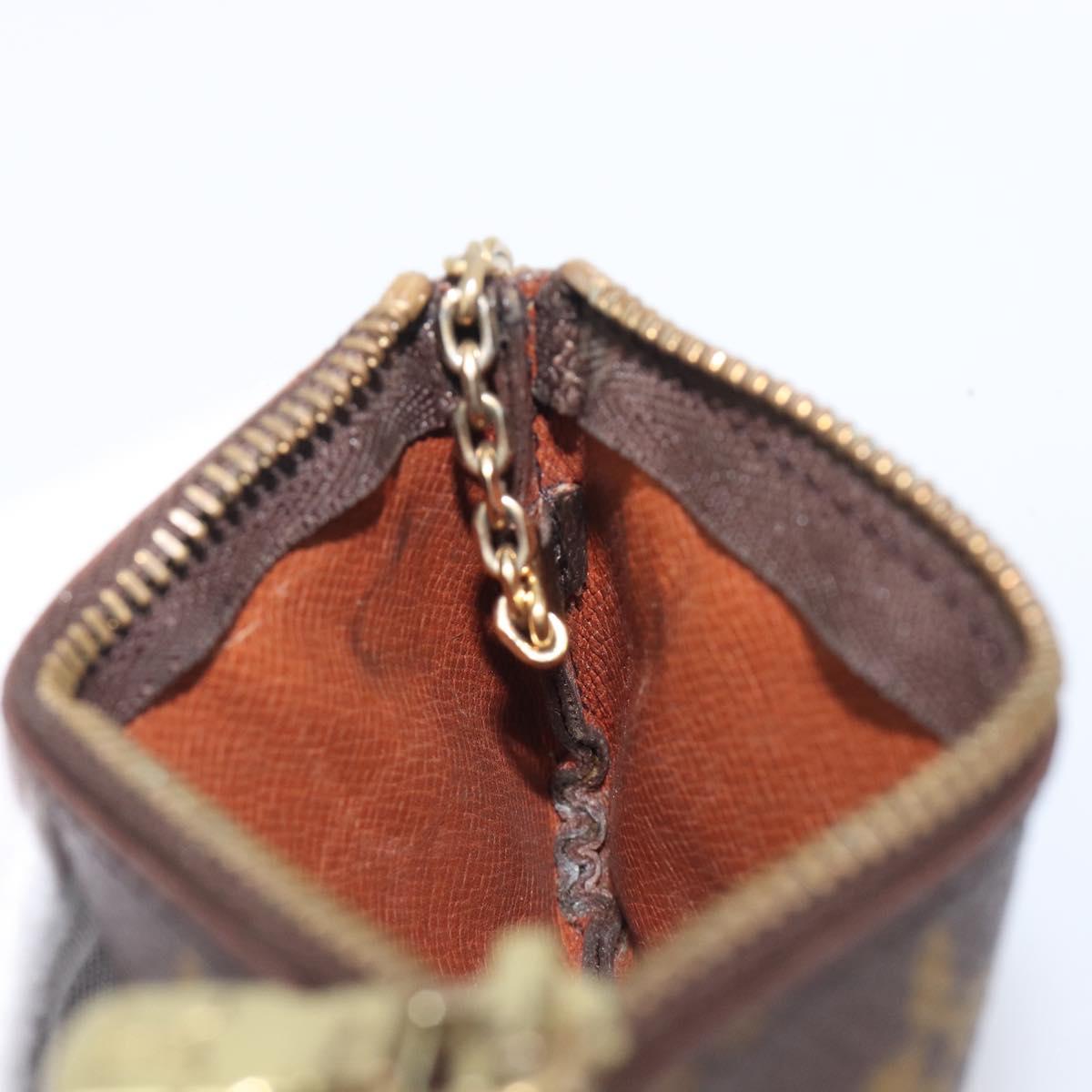 LOUIS VUITTON Monogram Pochette Cles Coin Purse M60033 LV Auth 209847