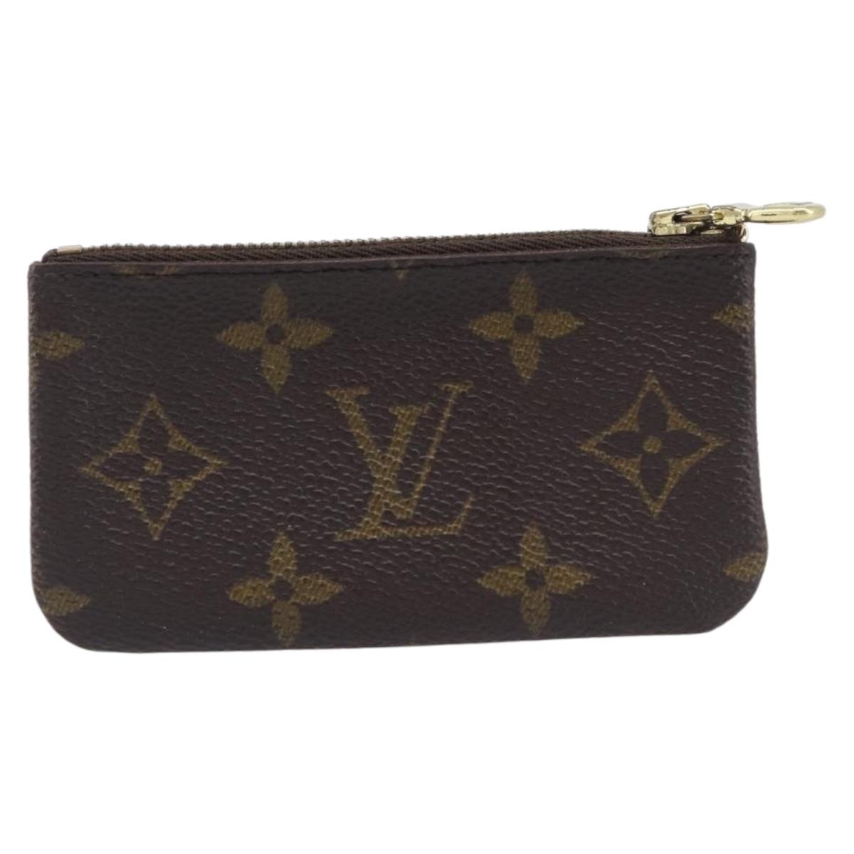 LOUIS VUITTON Monogram Pochette Cles Coin Purse M60033 LV Auth 209847