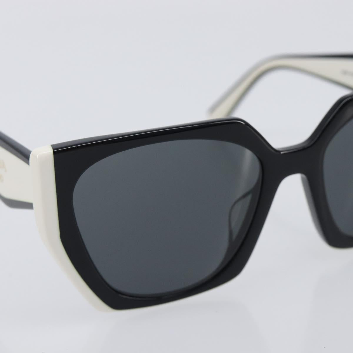 PRADA Sunglasses Plastic Black Gold Auth 209848