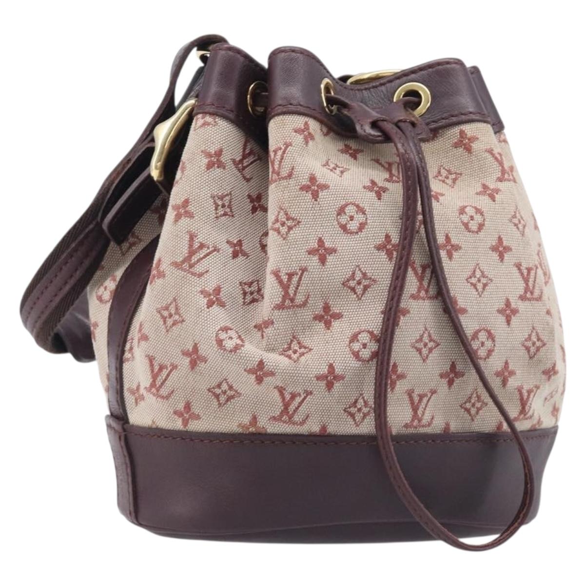 LOUIS VUITTON Monogram Mini Noelie Shoulder Bag Red M92686 LV Auth 209856V