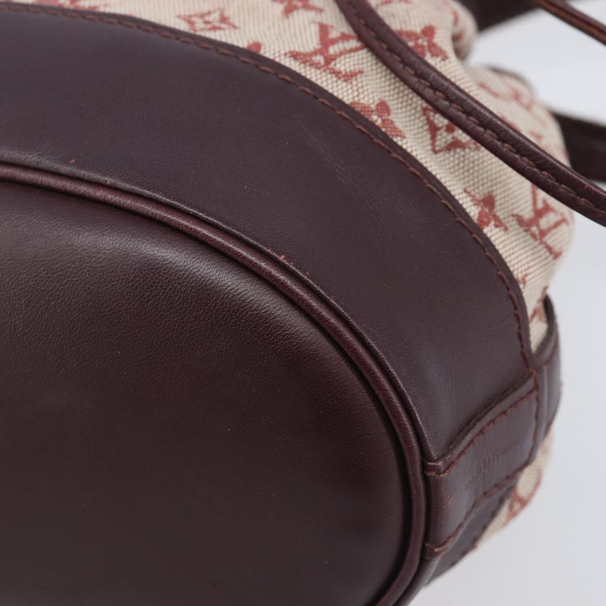 LOUIS VUITTON Monogram Mini Noelie Shoulder Bag Red M92686 LV Auth 209856V