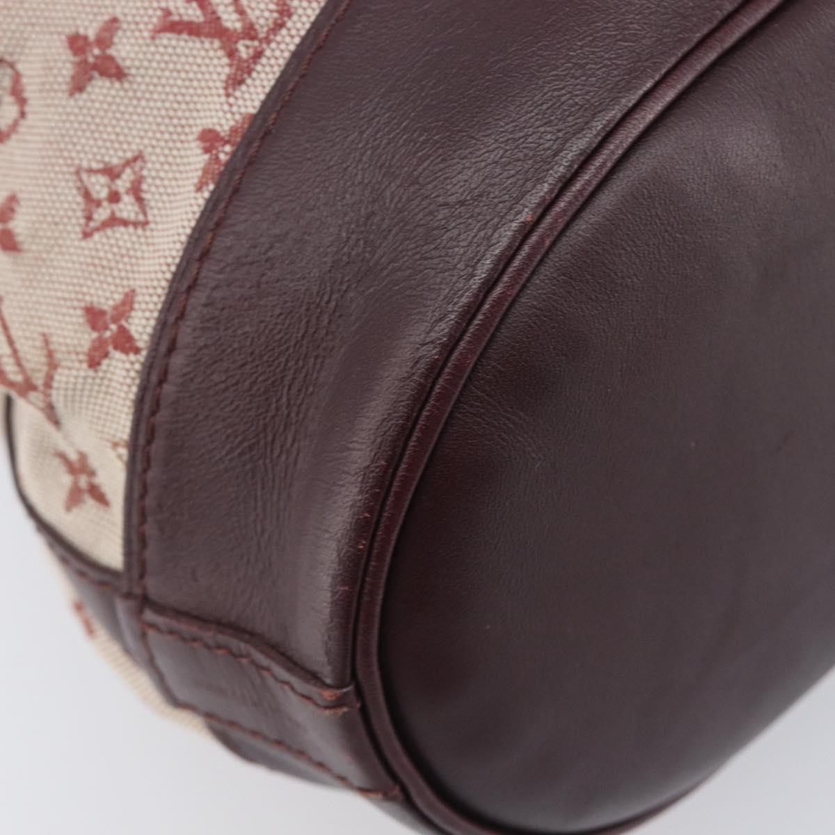 LOUIS VUITTON Monogram Mini Noelie Shoulder Bag Red M92686 LV Auth 209856V