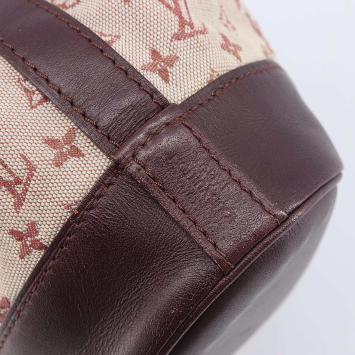 LOUIS VUITTON Monogram Mini Noelie Shoulder Bag Red M92686 LV Auth 209856V